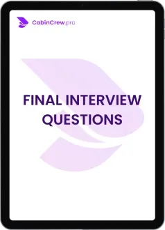 USA flight attendant — questions and answers from final interview for cabin crew recruitment - the last and most important stage when the candidate answers questions one on one with the recruiter. How to become a flight attendant? You need to answer the questions well at the Final Interview at Emirates Cabin Crew Open Day recruitment.